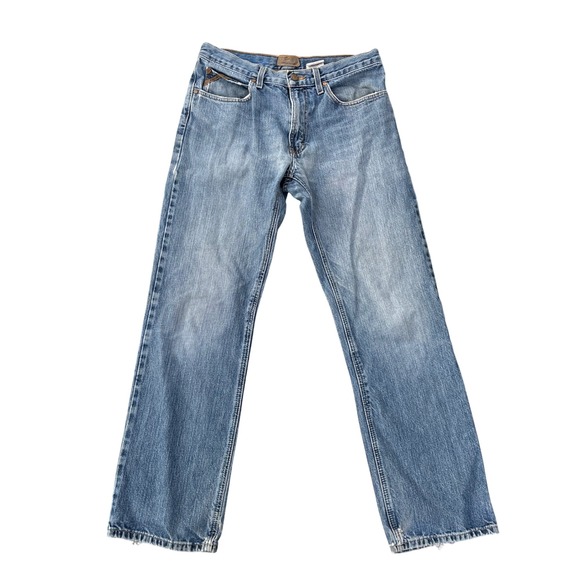 Ariat Other - Ariat Loop Lock Mens Blue Denim Jeans Relaxed Straight Fit Size 31x31